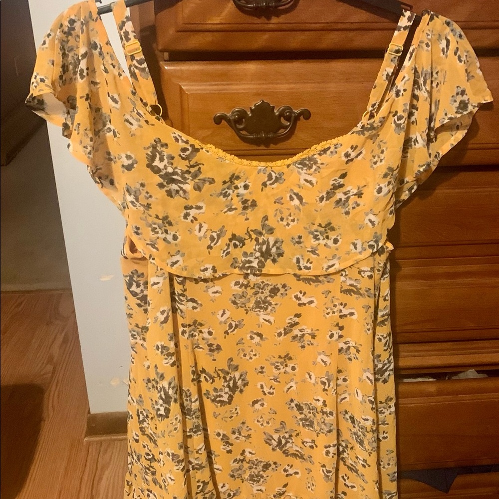 Torrid size 0 cute yellow dress